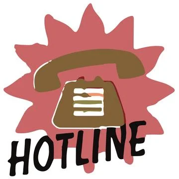 Hotline Symbol Stock Illustration