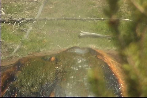 HotPot_River_Yellowstone Stock Footage 543092