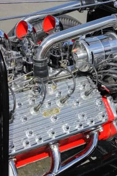 Hotrod engine Fotos Stock