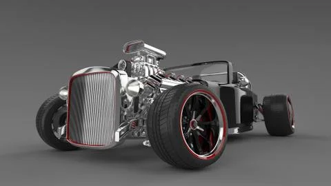 Hotrod Stock Illustration