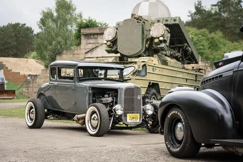 The hotrod oldtimer.  Stock-Fotos