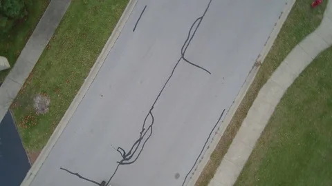 Hotrod Residential Straight Down Styalized Spin 2 Drone Footage Stock Footage 85069451