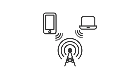 Hotspot, Communication concept animated icon Stock Footage 237758235