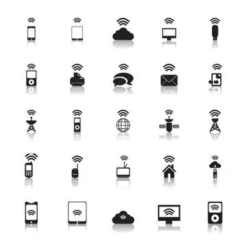 Hotspot Icons Wireless vector Stock Illustration