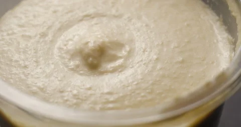 Houmous box rotating close-up packshot Stock-Footage 280520735