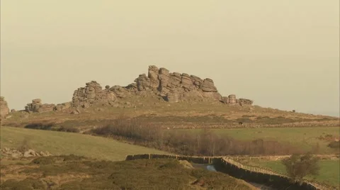 Hound tor Dartmoor Video stock 8824866