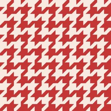 Houndstooth check pattern, Xmas plaid pattern vector Stock Illustration