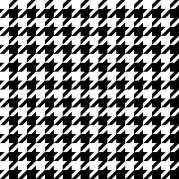 Houndstooth classic pattern for fabric, wallpaper and tablecloths. Retro Illustrazione stock