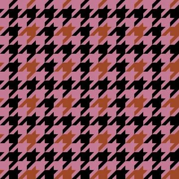 Houndstooth classic pattern for fabric, wallpaper and tablecloths. Retro Stock Illustration
