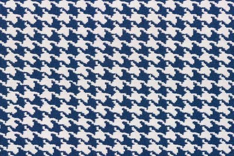 Houndstooth fabric pattern repeat blue white clothes Stock Photos