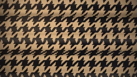 Houndstooth Pattern Infinite Zoom Fabric Wave Seamless Loop Stock Footage 347457311