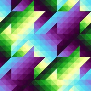 Houndstooth plaid geometric lowpoly style pattern. Vector image. Stock Illustration