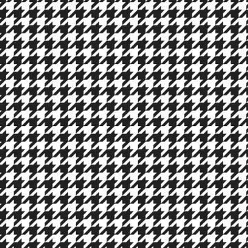Houndstooth plaid pattern Stock Illustration