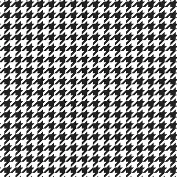 Houndstooth plaid pattern Stock Illustration