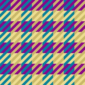 Houndstooth plaid pattern. Seamless background. Vector image. Stock Illustration
