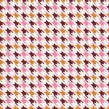 Houndstooth seamless pattern. Illustrazione stock