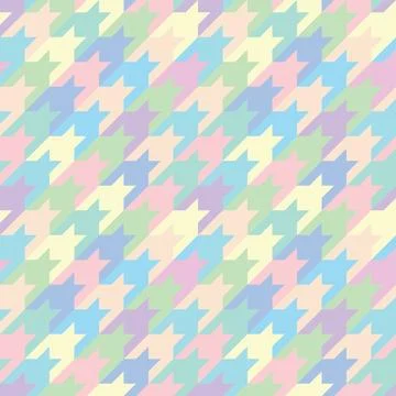 Houndstooth seamless pattern in pastel color. Beauty design for tablecloths,  Stock-Illustration