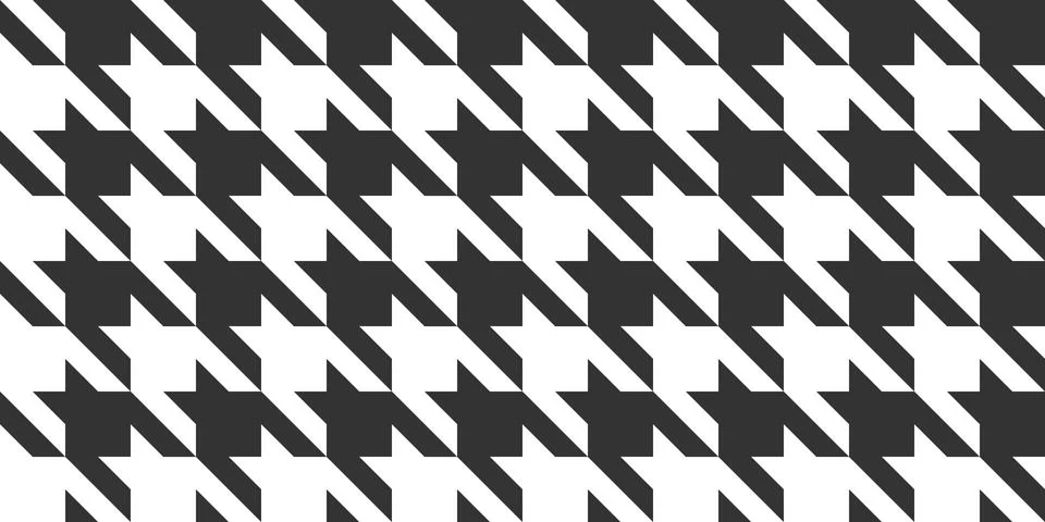 Houndstooth Seamless Vector Pattern Stockillustratie