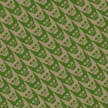 Houndstooth Skull Military pattern seamless. Goose foot Skull Army backgrou.. Stock Illustration