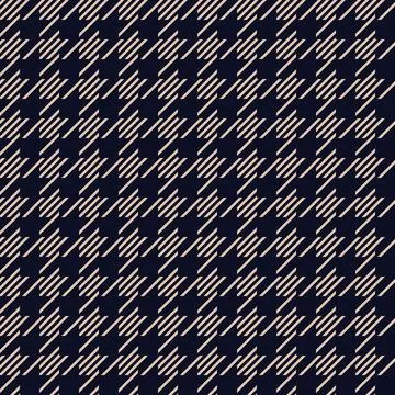 Houndstooth trendy pattern for fabric, wallpaper and tablecloths. Retro Hounds Illustrazione stock
