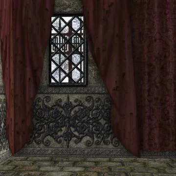 Hounted house interior Illustrazione stock