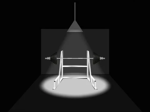 Hour for barbell Stock Illustration