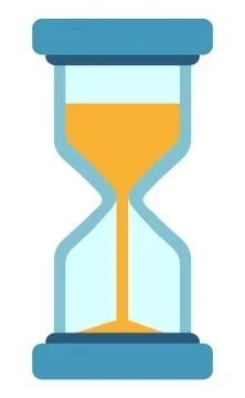 Hour Glass Countdown Sand Clock Icon Minute Vector 스톡 일러스트