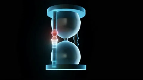 Hour Glass representation of time 4k Stock Footage 146227663