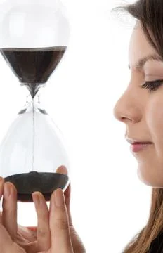 Hour glass sand timer Stock Photos
