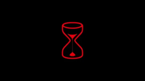Hour glass time count animation Stock Footage 277126779