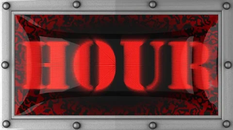 Hour on led Stock Footage 8762353