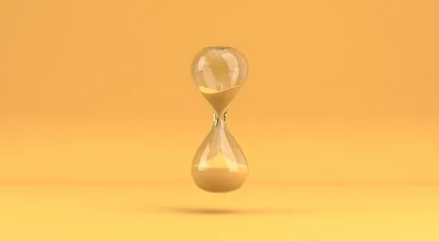 Hourglass 3D Ilustração Stock