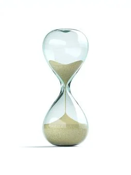 Hourglass 3D Stock Illustration