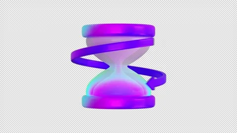 The Hourglass Alpha Channel Stock Footage 243400244