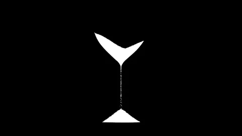 Hourglass animation on black background. Stock Footage 338396125