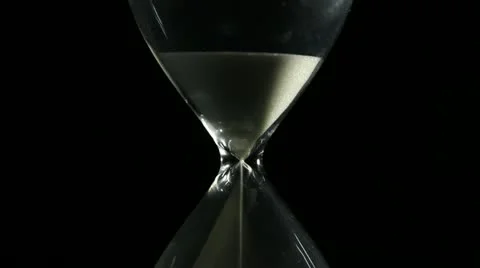 Hourglass on black background 動画素材 10878112