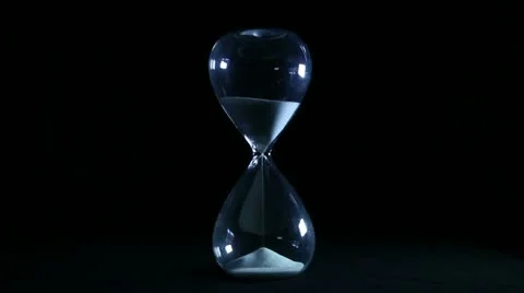 Hourglass on black background 動画素材 10878113