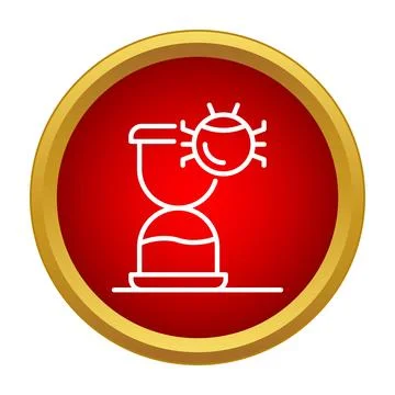 Hourglass with bug icon symbolizing cyber threat 스톡 일러스트
