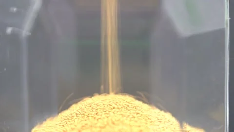 Hourglass close up Stock Footage 145584618