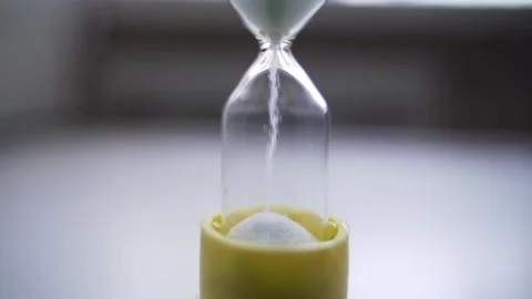 Hourglass close-up Stock Footage 154277870