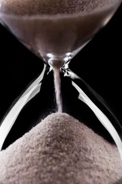 Hourglass close-up Stock Photos