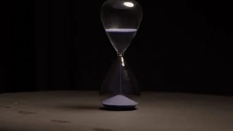 Hourglass close up on rotation Stock Footage 239190001