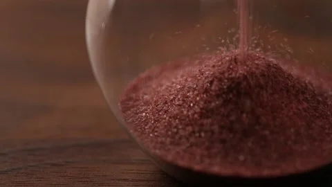 Hourglass in a close up shot Stock Footage 249975542