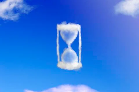Hourglass cloud Stock Illustration