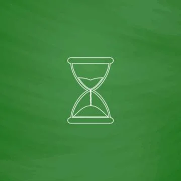 Hourglass computer symbol Stock Illustration