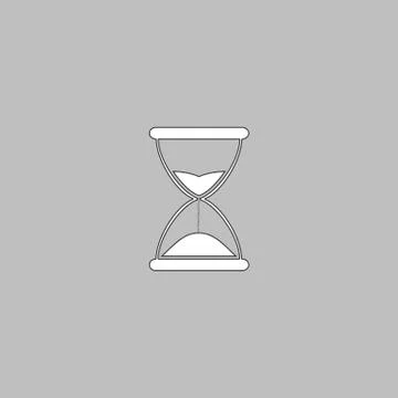 Hourglass computer symbol Stock Illustration