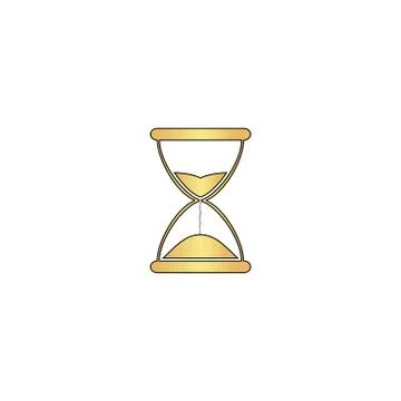 Hourglass computer symbol Stock Illustration