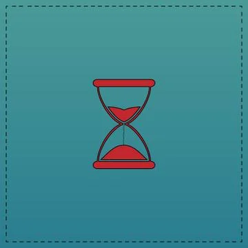 Hourglass computer symbol Stock Illustration
