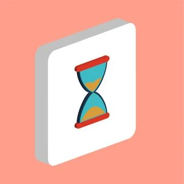 Hourglass computer symbol Stock Illustration