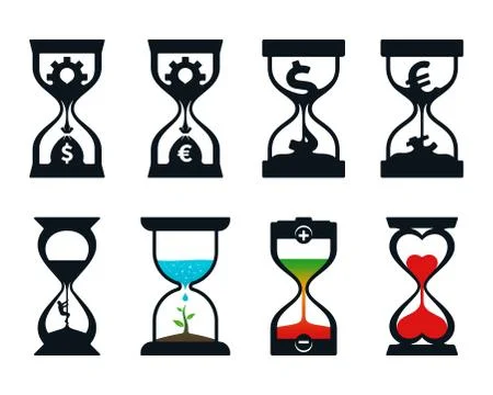 Hourglass concepts design Stock Illustration